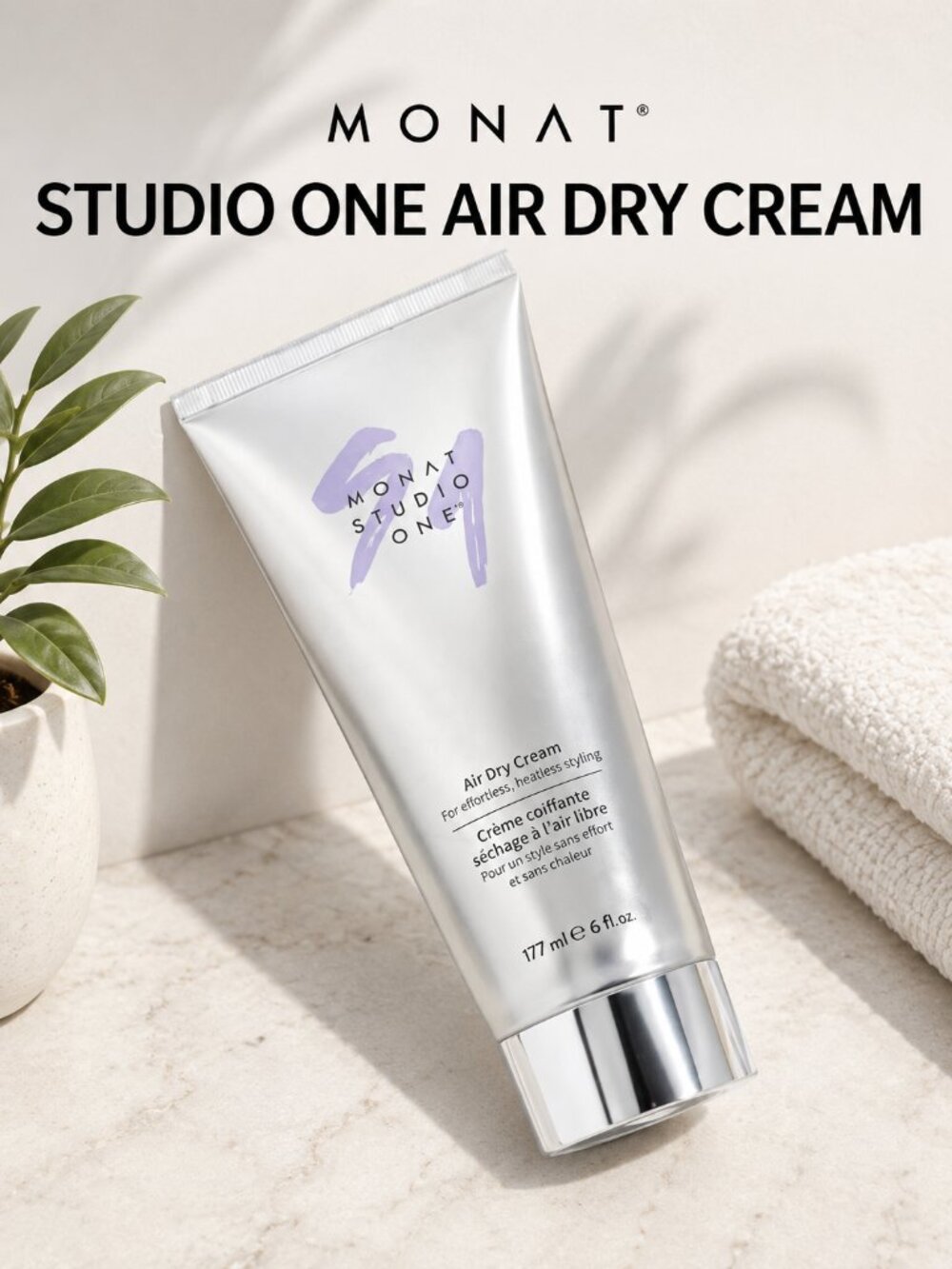 MONAT Studio One Air Dry Cream 6 fl oz – Heatless Styling Cream